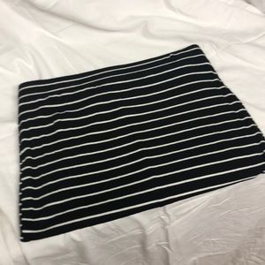Striped pencil skirt